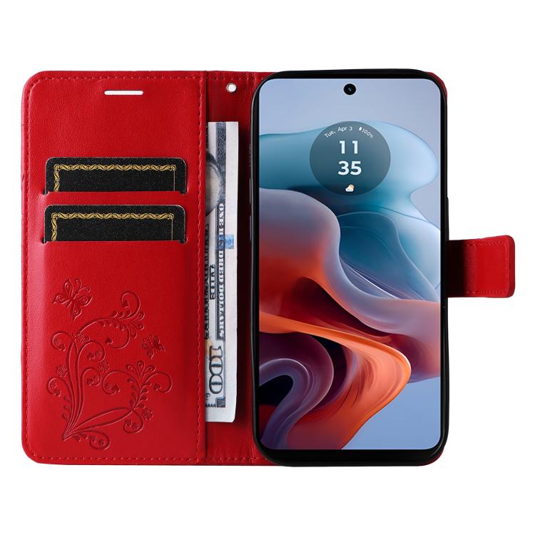 For Motorola Edge 70 Fusion 5G 3D Butterfly Embossed Pattern Flip Leather Phone Case
