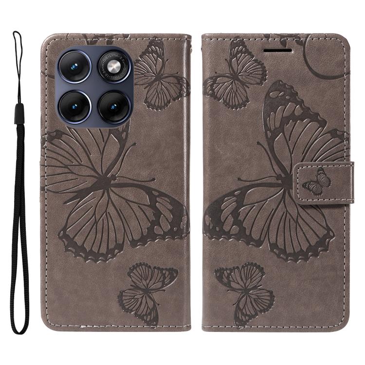 For Motorola Edge 70 Fusion 5G 3D Butterfly Embossed Pattern Flip Leather Phone Case