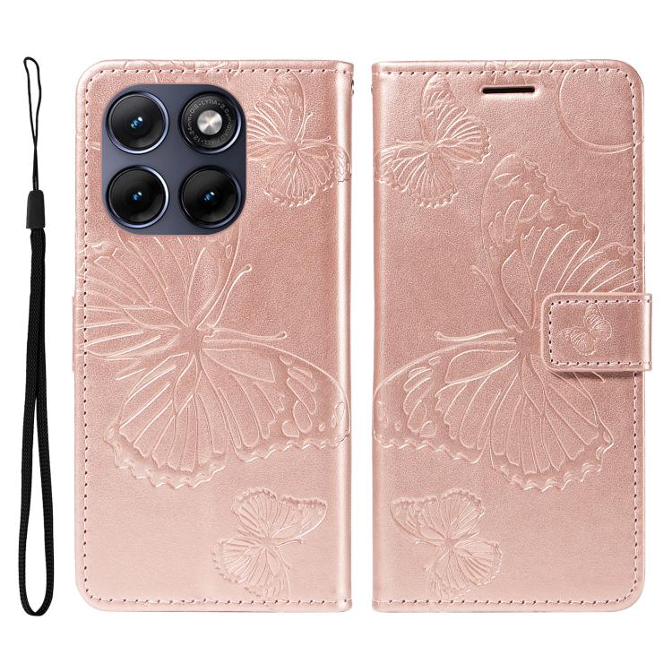 For Motorola Edge 70 Fusion 5G 3D Butterfly Embossed Pattern Flip Leather Phone Case