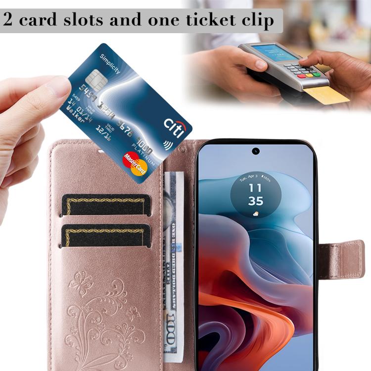 For Motorola Edge 70 Fusion 5G 3D Butterfly Embossed Pattern Flip Leather Phone Case