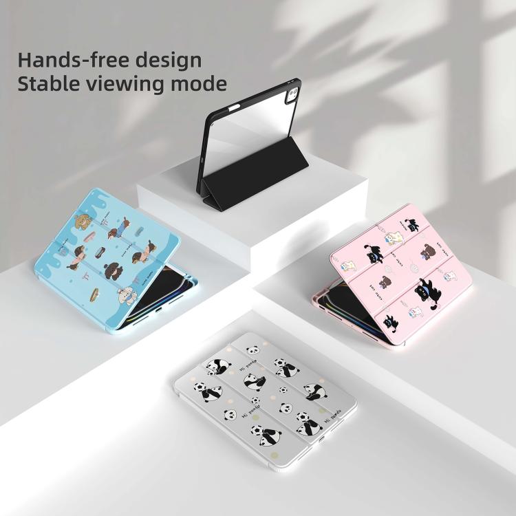 For iPad Pro 11 2025 / 2024 Mutural XingYi Series Tri-fold Vegan Leather Tablet Case