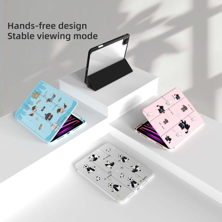 For iPad Pro 11 2022 / 2021 / 2020 Mutural XingYi Series Tri-fold Vegan Leather Tablet Case