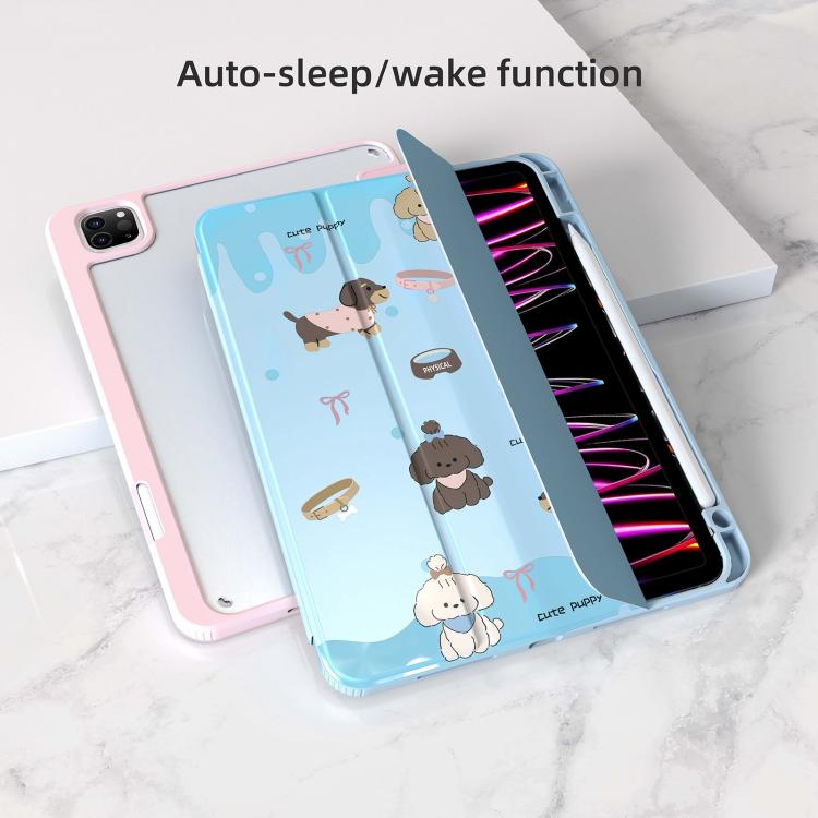 For iPad Pro 11 2022 / 2021 / 2020 Mutural XingYi Series Tri-fold Vegan Leather Tablet Case