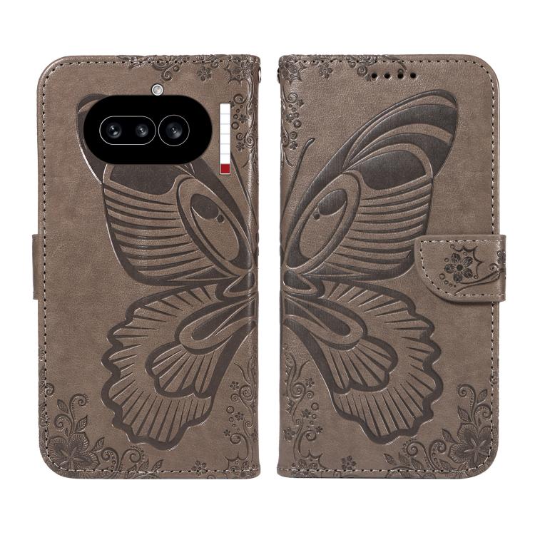 For Nothing Phone 4a Swallowtail Butterfly Embossed Leather Phone Case