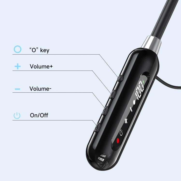 TOTU BE-6-SP 800mAh Long Battery Life Magnetic Neckband Bluetooth Sports Headphones - Black