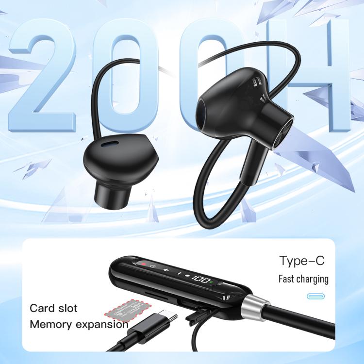 TOTU BE-6-SP 800mAh Long Battery Life Magnetic Neckband Bluetooth Sports Headphones - Black