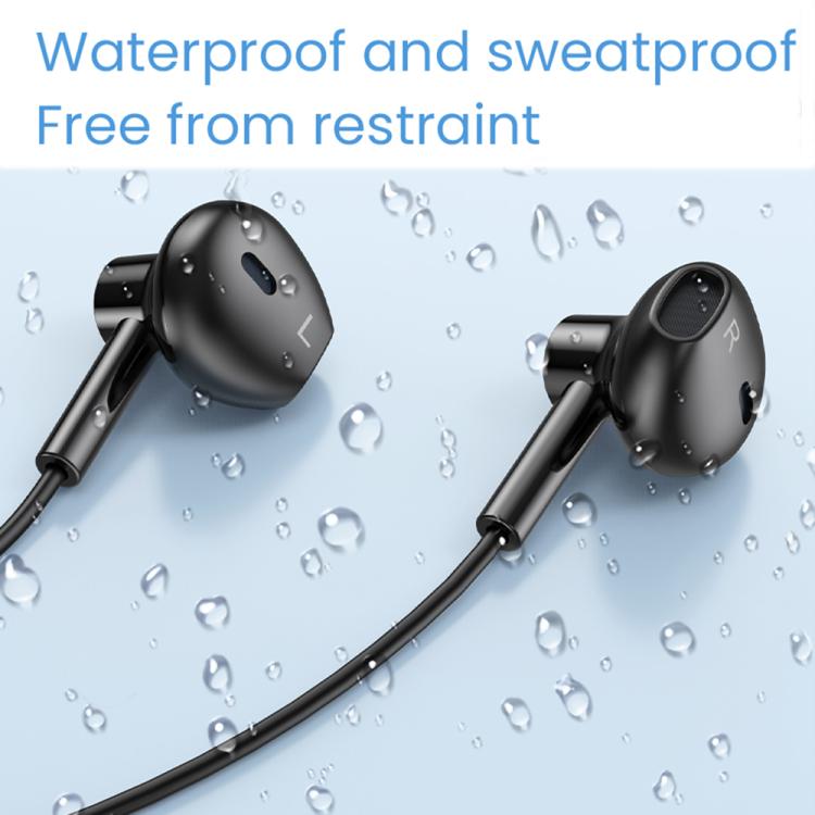 TOTU BE-6-SP 800mAh Long Battery Life Magnetic Neckband Bluetooth Sports Headphones - Black