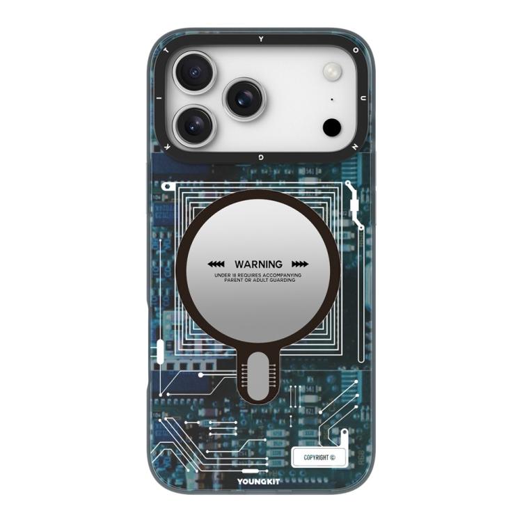 For iPhone 17 Pro Max YOUNGKIT Technology Series IMD Hard PC Magnetic Phone Case