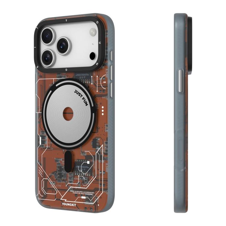 For iPhone 17 Pro Max YOUNGKIT Technology Series IMD Hard PC Magnetic Phone Case