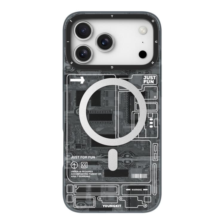 For iPhone 17 Pro Max YOUNGKIT Technology Series IMD Hard PC Magnetic Phone Case