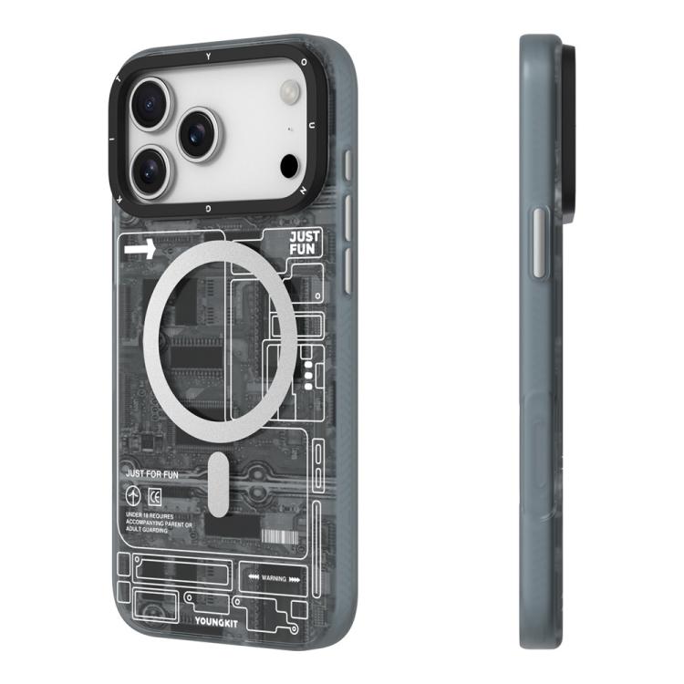 For iPhone 17 Pro Max YOUNGKIT Technology Series IMD Hard PC Magnetic Phone Case