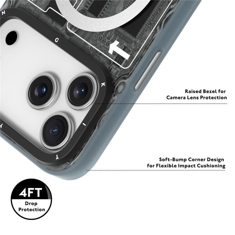 For iPhone 17 Pro YOUNGKIT Technology Series IMD Hard PC Magnetic Phone Case
