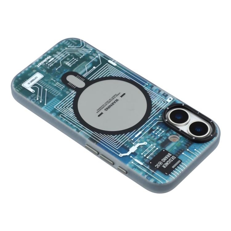 For iPhone 17 YOUNGKIT Technology Series IMD Hard PC Magnetic Phone Case