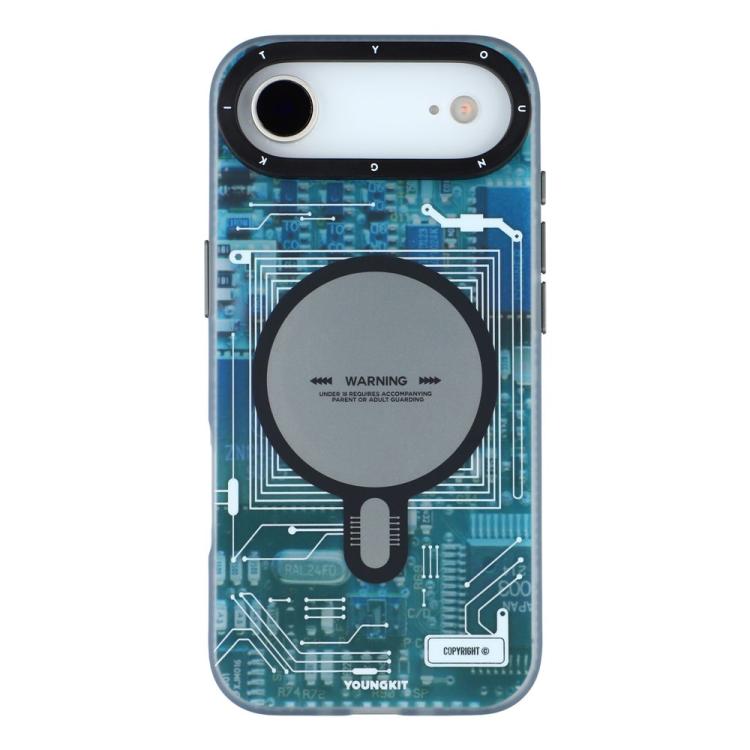 For iPhone Air YOUNGKIT Technology Series IMD Hard PC Magnetic Phone Case