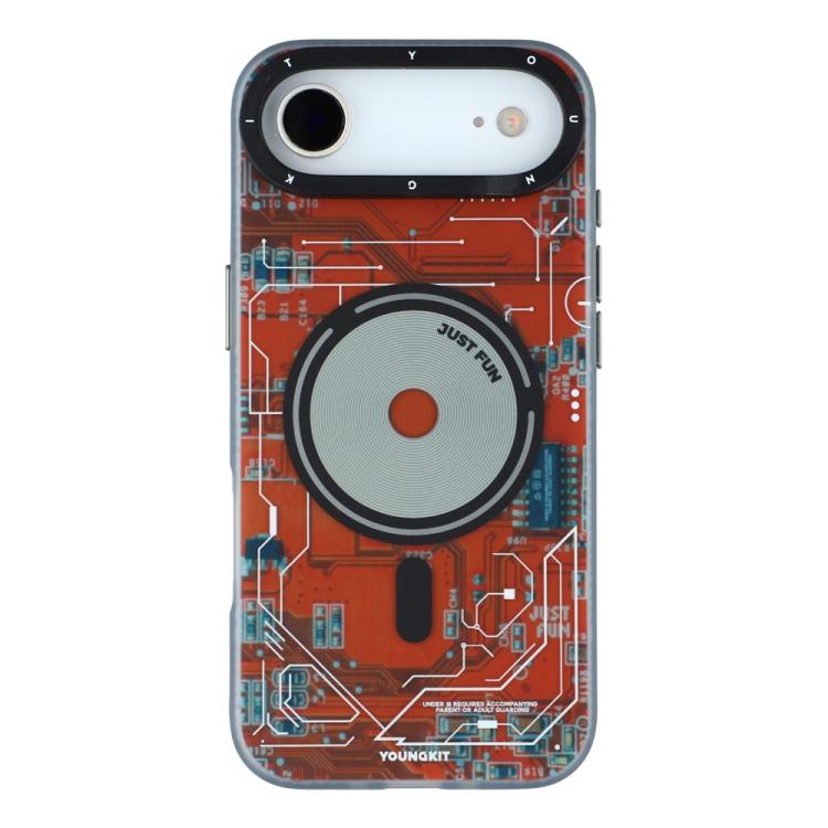 For iPhone Air YOUNGKIT Technology Series IMD Hard PC Magnetic Phone Case