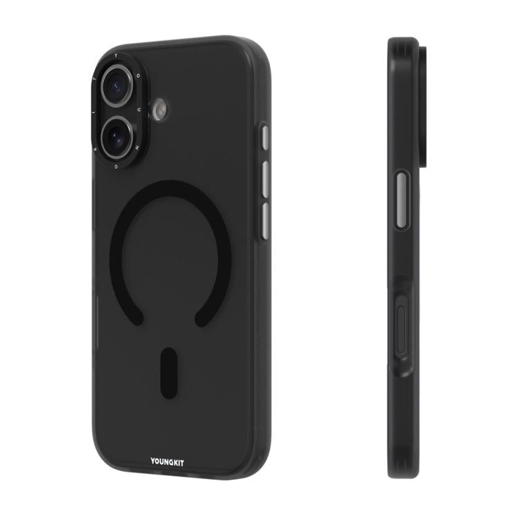 For iPhone 17 YOUNGKIT Matte PET TPU Magnetic Phone Case
