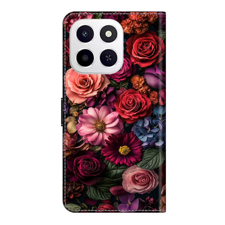 For Honor X6c 4G Crystal-Like Painted Vegan Leather Phone Case