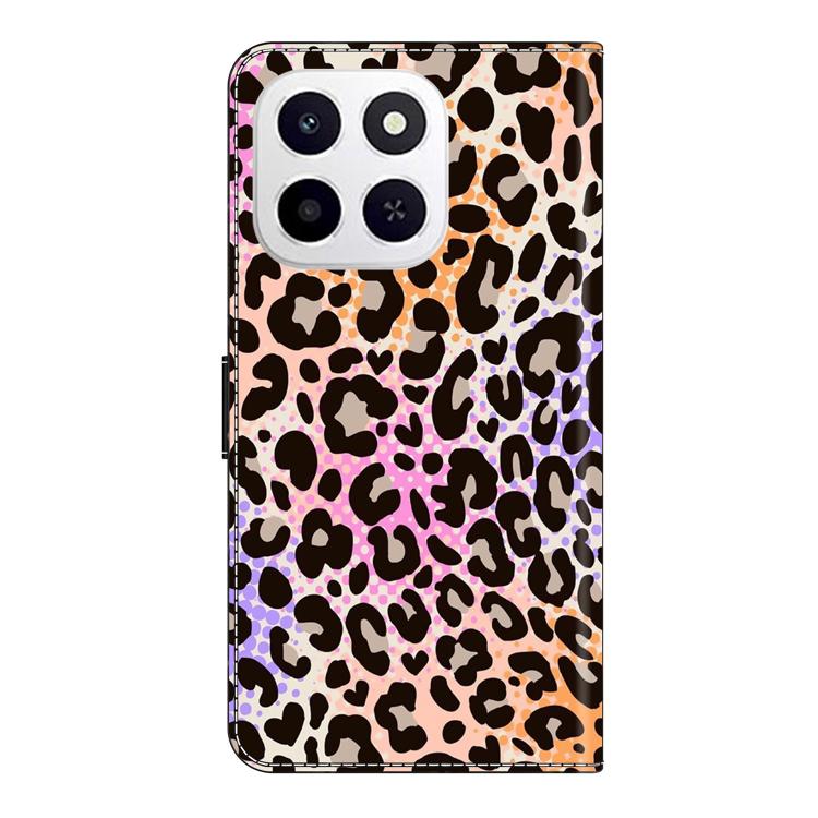 For Honor X6c 4G Crystal-Like Painted Vegan Leather Phone Case