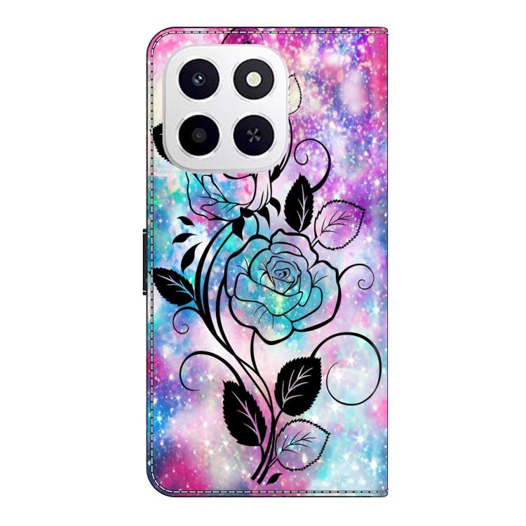 For Honor X6c 4G Crystal-Like Painted Vegan Leather Phone Case