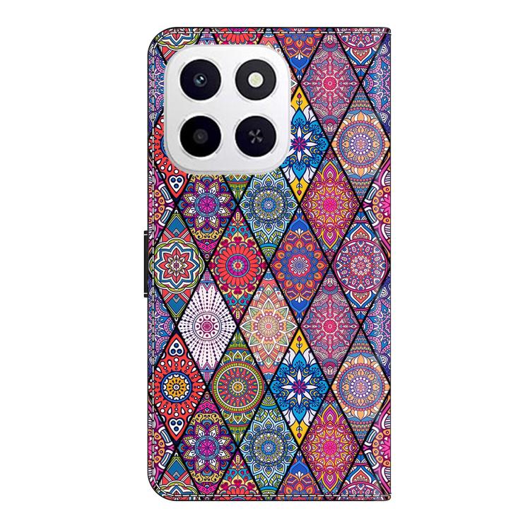 For Honor X6c 4G Crystal-Like Painted Vegan Leather Phone Case
