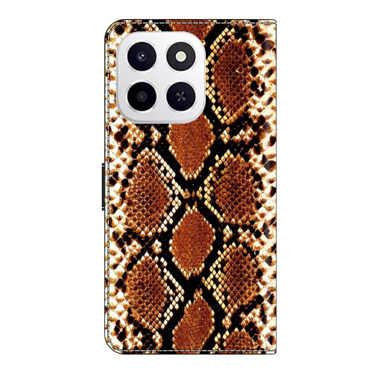 For Honor X6c 4G Crystal-Like Painted Vegan Leather Phone Case