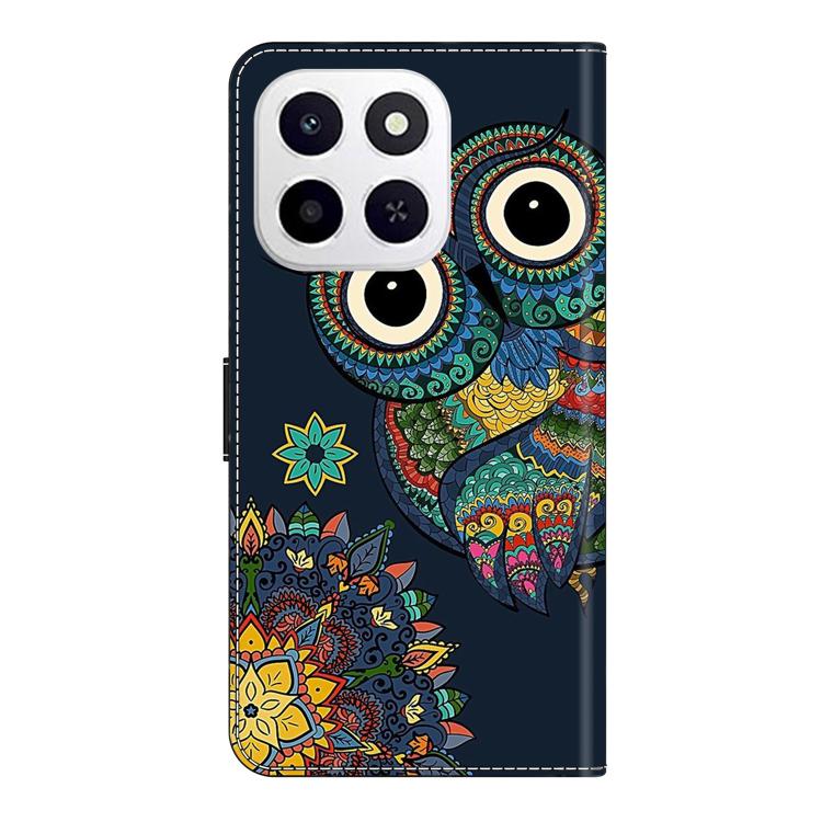 For Honor X6c 4G Crystal-Like Painted Vegan Leather Phone Case