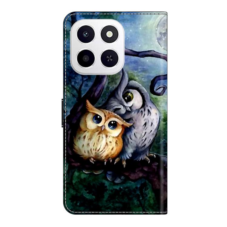 For Honor X6c 4G Crystal-Like Painted Vegan Leather Phone Case