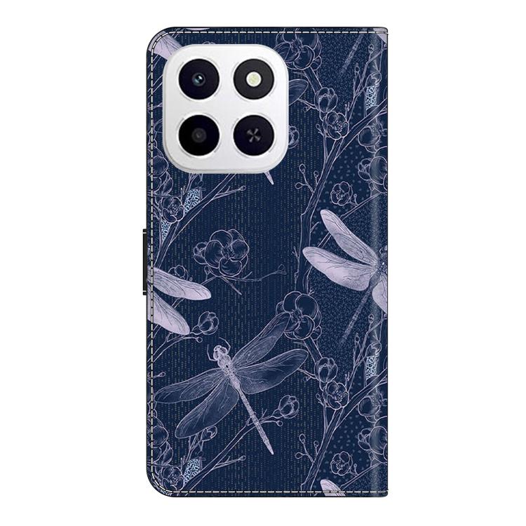 For Honor X6c 4G Crystal-Like Painted Vegan Leather Phone Case