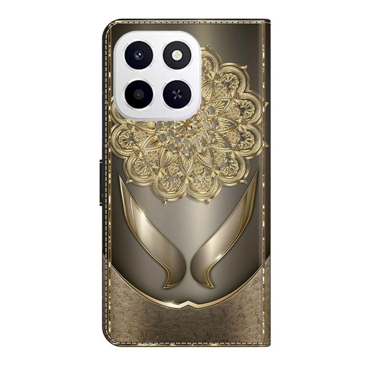For Honor X6c 4G Crystal-Like Painted Vegan Leather Phone Case