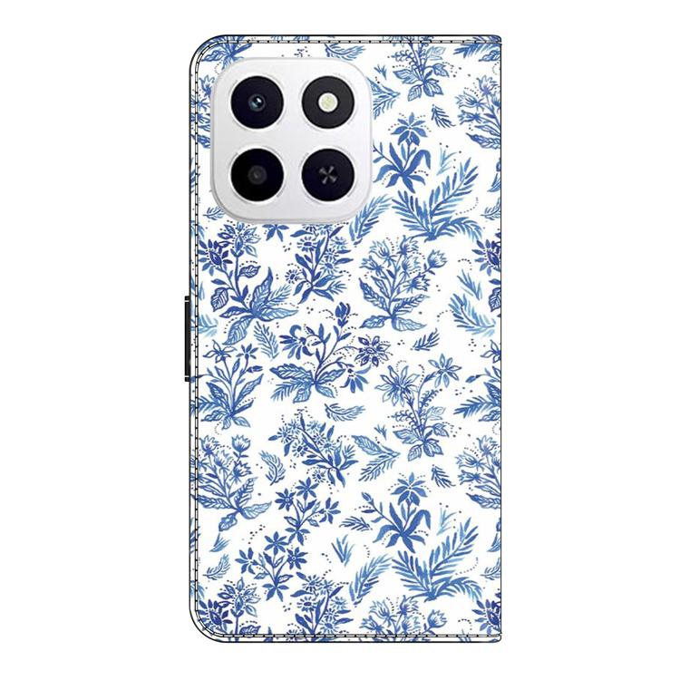 For Honor X6c 4G Crystal-Like Painted Vegan Leather Phone Case