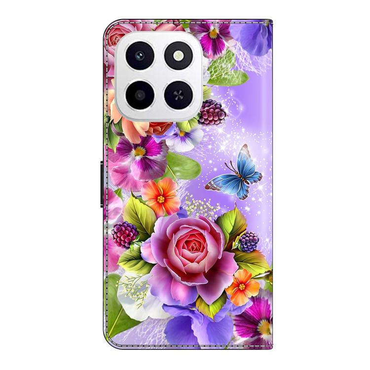 For Honor X6c 4G Crystal-Like Painted Vegan Leather Phone Case