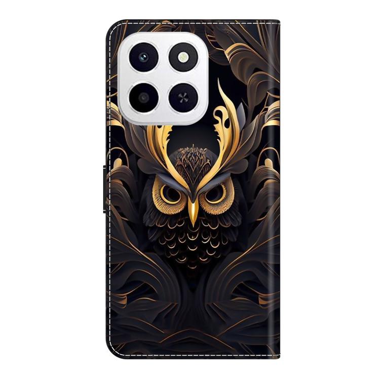 For Honor X6c 4G Crystal-Like Painted Vegan Leather Phone Case