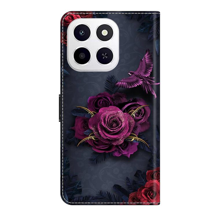 For Honor X6c 4G Crystal-Like Painted Vegan Leather Phone Case