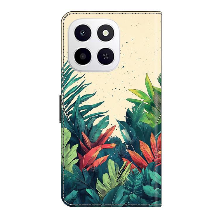 For Honor X6c 4G Crystal-Like Painted Vegan Leather Phone Case