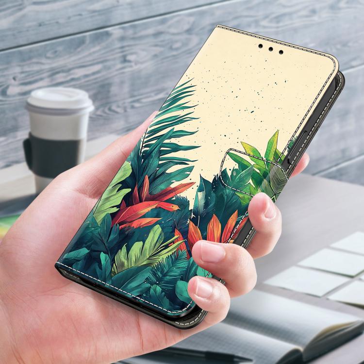 For Honor X6c 4G Crystal-Like Painted Vegan Leather Phone Case