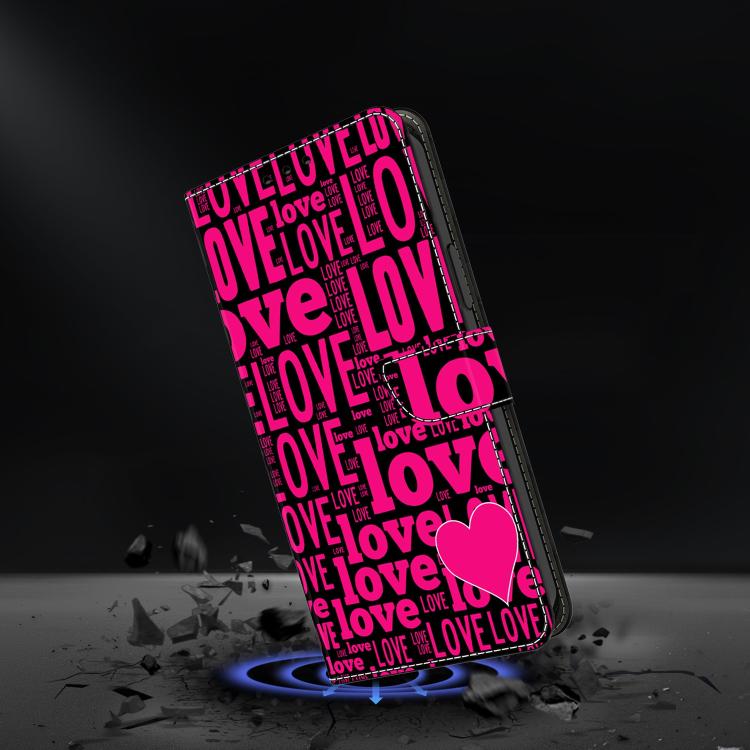 For iPhone 16 Plus Crystal-Like Painted Vegan Leather Phone Case