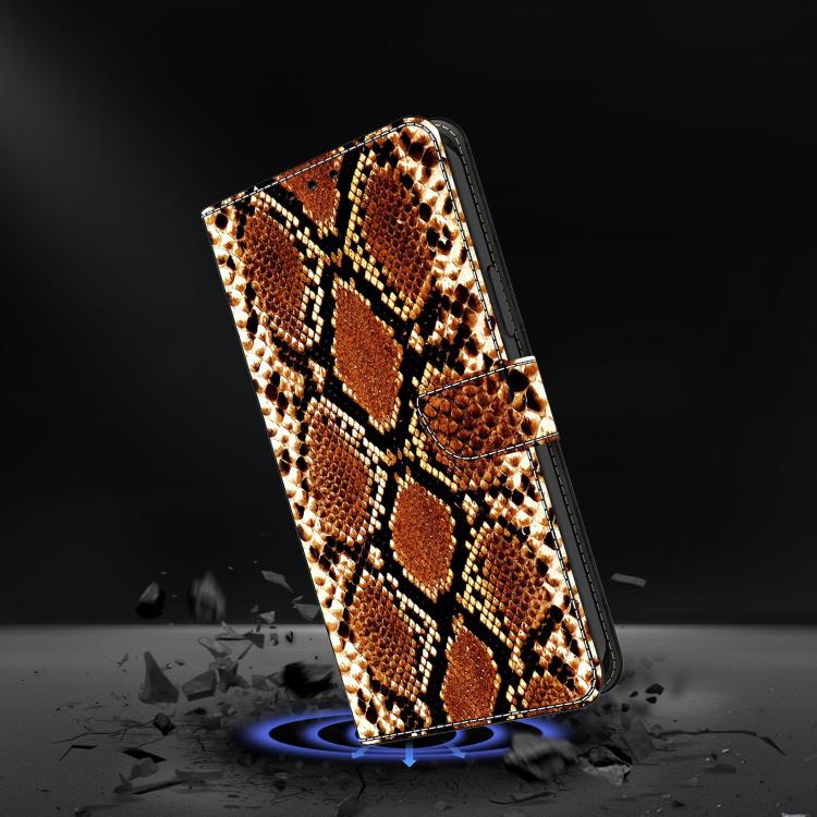 For iPhone 16 Plus Crystal-Like Painted Vegan Leather Phone Case