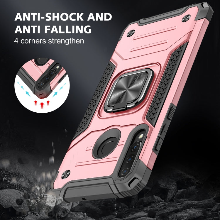 For Huawei Nova 4e / P30 Lite Magnetic Armor Shockproof TPU + PC Case with Metal Ring Holder