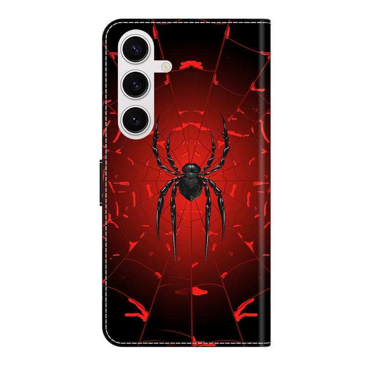 For Samsung Galaxy S24 5G Crystal-Like Painted Vegan Leather Phone Case