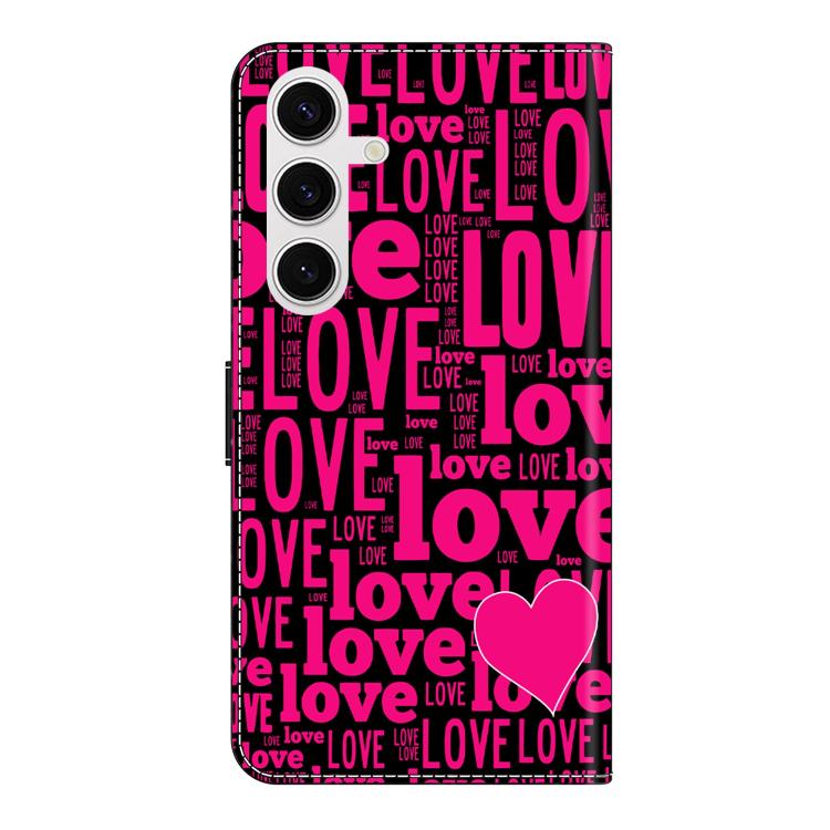 For Samsung Galaxy S22+ 5G Crystal-Like Painted Vegan Leather Phone Case