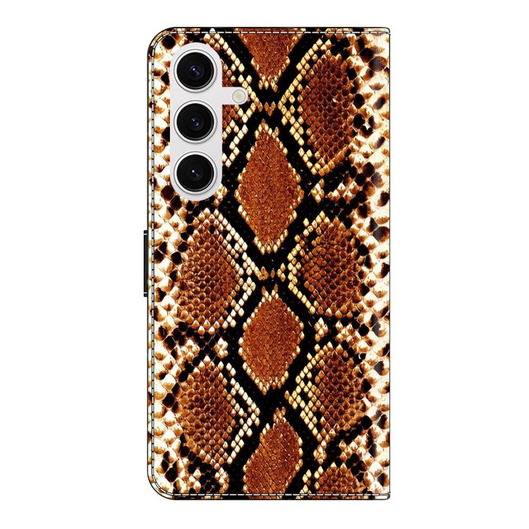 For Samsung Galaxy S22+ 5G Crystal-Like Painted Vegan Leather Phone Case