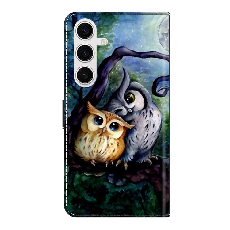 For Samsung Galaxy S22+ 5G Crystal-Like Painted Vegan Leather Phone Case