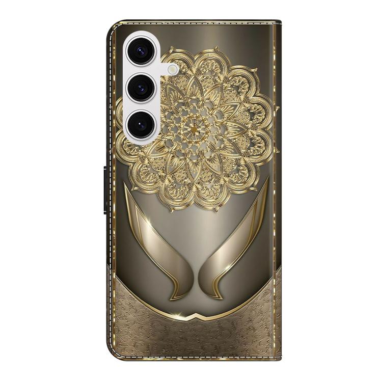 For Samsung Galaxy S22+ 5G Crystal-Like Painted Vegan Leather Phone Case