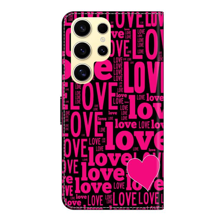 For Samsung Galaxy S22 Ultra 5G Crystal-Like Painted Vegan Leather Phone Case