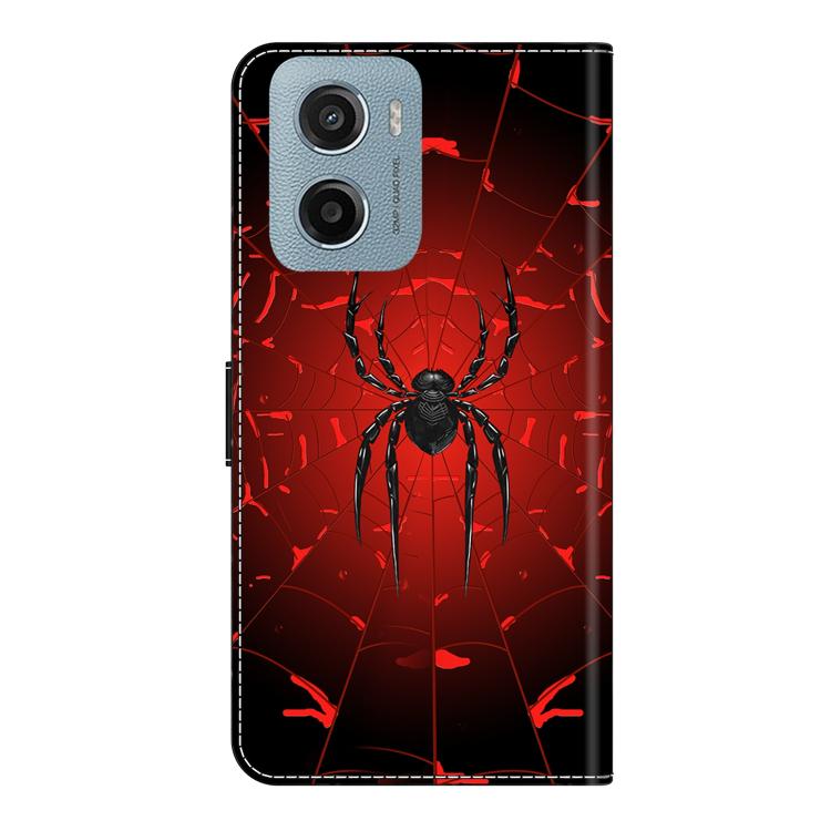 For Motorola Moto E15 / G05 / G15 Crystal-Like Painted Vegan Leather Phone Case