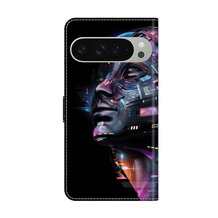 For Google Pixel 10 / 10 Pro / 9 / 9 Pro Crystal-Like Painted Vegan Leather Phone Case