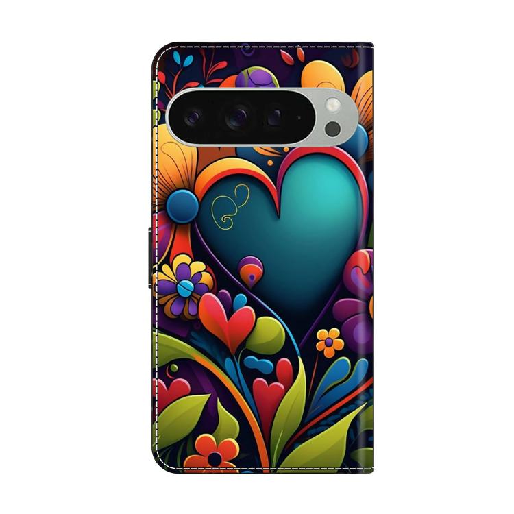 For Google Pixel 10 / 10 Pro / 9 / 9 Pro Crystal-Like Painted Vegan Leather Phone Case