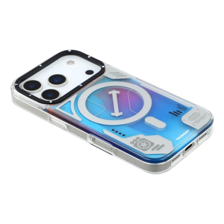 For iPhone 17 Pro YOUNGKIT Galaxy-Rainbow Series Magnetic Phone Case - YHHCCX001 Blue