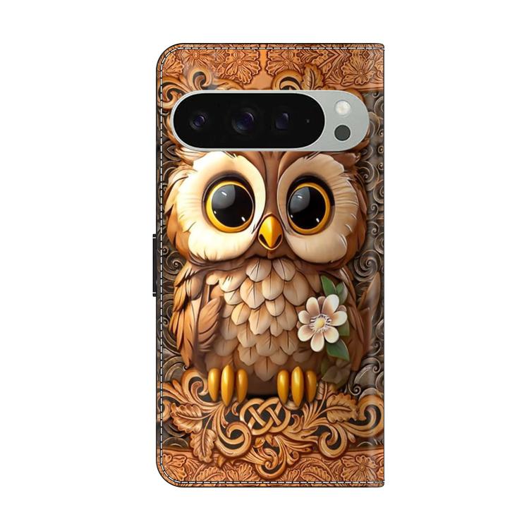 For Google Pixel 10 / 10 Pro / 9 / 9 Pro Crystal-Like Painted Vegan Leather Phone Case