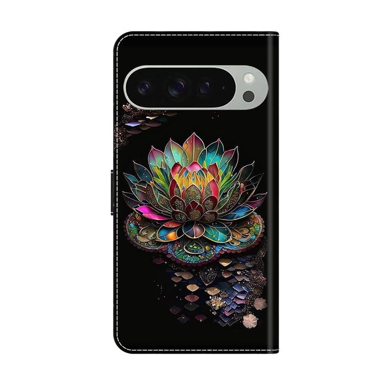 For Google Pixel 10 / 10 Pro / 9 / 9 Pro Crystal-Like Painted Vegan Leather Phone Case